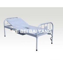 (A-191) All Plastic-Sprayed Single Function Manual Hospital Bed with Chamber Pot
